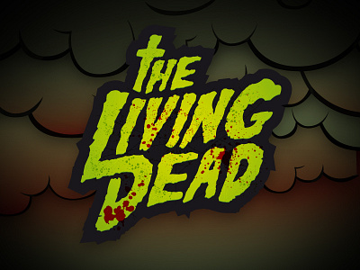 The Living Dead logo blastart graphic design horror illustration logo the the living dead zombie