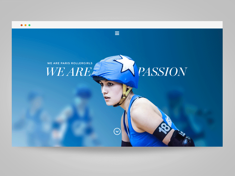 Website redesign graphic design roller derby the blastart webdesign