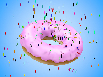 Do or Donut 3d cinema 4d donut doughnut food illustration the blastart