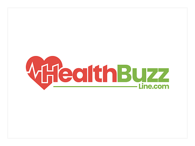 Health Buzz Line health health logo design logo design