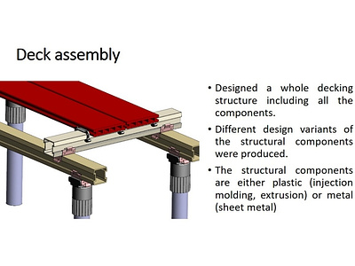 Decking design cad mechanical design structural design