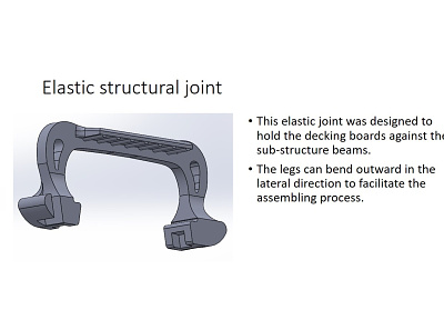 Polymer-elastic joints cad clip joint solidworks