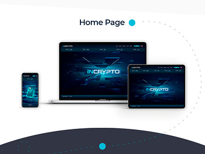 incrypto behance crypto crypto currency crypto exchange css design home page homepage design html illustration javascript layout mobile design photoshop site ui design ux design web design