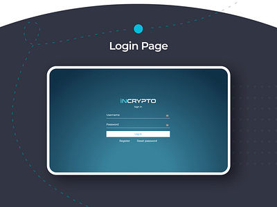 incrypto behance branding css design html illustration javascript layout login design login form login page photoshop site ui ui design ux design web design