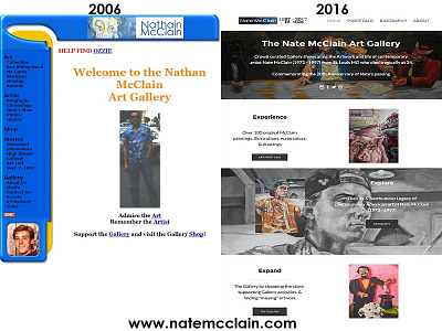 Website 10 Years Apart (inspired by 2006vs2016) 10 years 2006vs2016 before and after home page modern parallax responsive design ui ux web web design