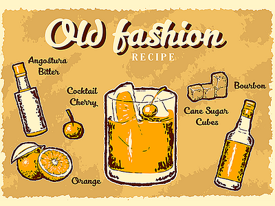 Old fashion retro recipe