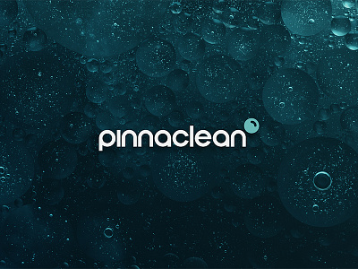 Pinnaclean bubble clean cleaning logo minimal