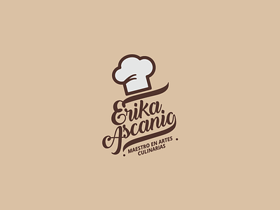 Erika Ascanio chef cuisine design hat logo logotype toque blanche