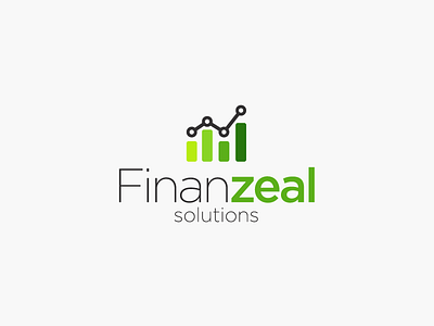 Finanzeal Solutions chart design economy finance graphic logo logotype stats