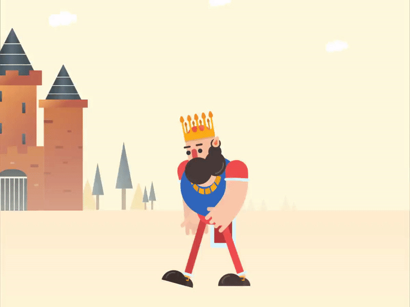 First walking character animation! animation flat animation king walking walk walking animation walking cycle