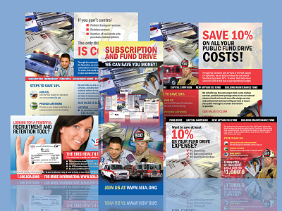 Medical Industry Print Package ad ambulance branding graphic design healthcare medical photoshop postcard