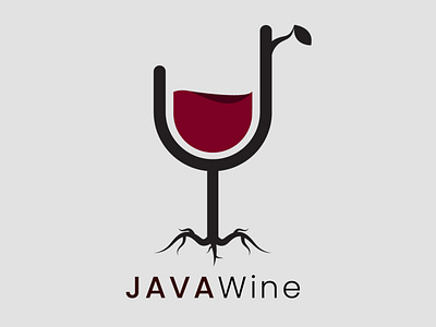 JAVA Wine brand brand identity branding combine logo design graphic design illustration logo logo designer vector