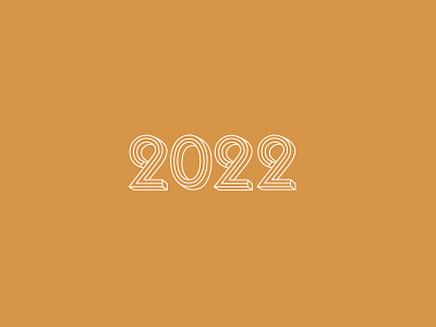 Class Of 2022 lettering line numbers typography warm white