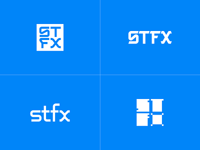 stfx branding f identity letter logo logo design logotype mark s t type typography wordmark x