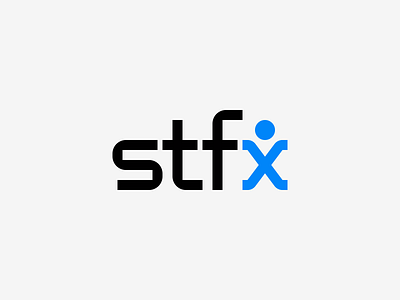 stfx brand branding f identity logo design logotype s t type typography user experience ux x