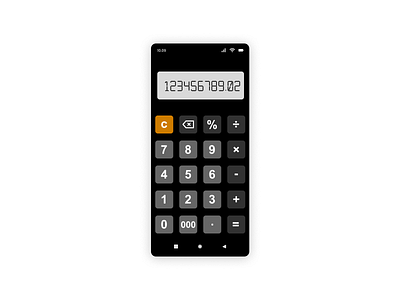 Calculator #dailyui #004 app calculator dailyui dailyuicahllenge design ui ux