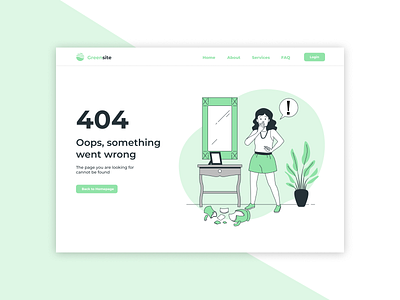 404 Page #dailyui #008 dailyuichallenge