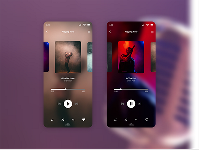 Music Player #dailyui #009 dailyuichallenge