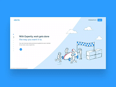 Expertly Teamwork Website branding design illustraion narrative project managment ui ux webflow website