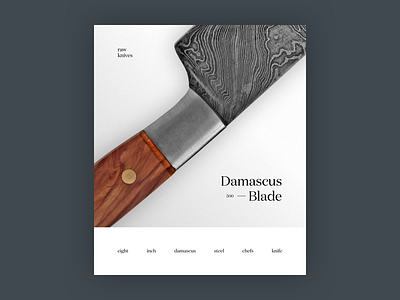 Raw Knives branding design ecommerce knife payment typography ui ux web