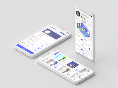 Smart Home Clay adobe xd anthonyboydgraphics design flat flatdesign illustration iot minimal smart home smarthome ui design uiuxdesign