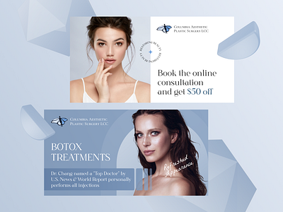 Promotional ads for Plastic Surgery Clinic ads beauty branding design graphic design health marketing medicine surgery typography