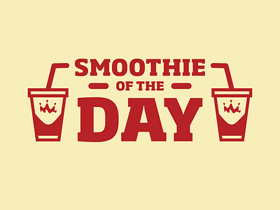 Smoothie Of The Day smoothie sticker vector