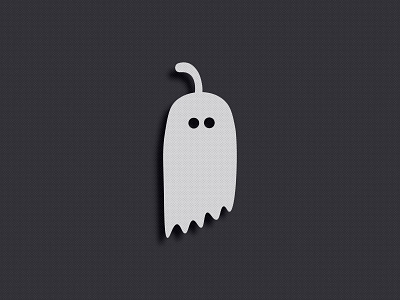 Ghost Peppa ghost halftone halloween icon pepper spooky