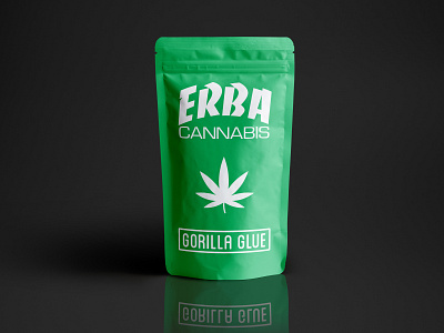 Erba Cannabis Mock Up cannabis gorilla glue green marijuana michigan packaging simple