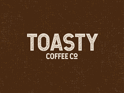 Toasty Coffee Co coffee company logotype toasty