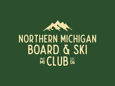 NMU Board & Ski Club branding club design logo logotype marquette michigan nmu rebrand ski snowboard