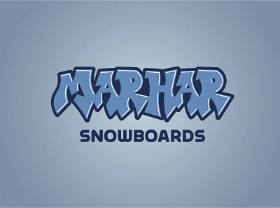 Marhar Snowboards board graphic branding lettering logo logodesign logotype marhar snowboard snowboards vector