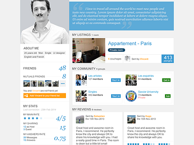 Public Profile V2 profile public profile trampolinn ui webdesign