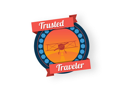 Trusted Traveler badge badge sticker trampolinn travel traveler