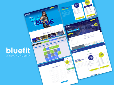 Bluefit design ui ux web