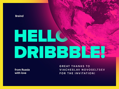 Hello Dribbble! debut first shot hello