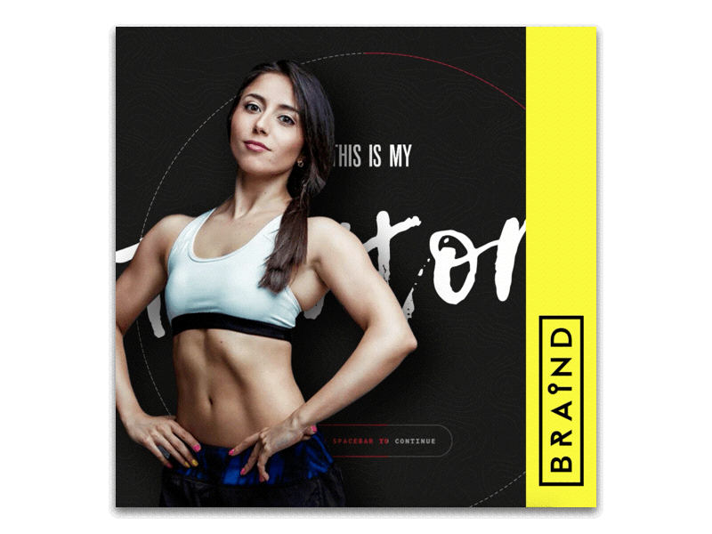 MYSTORY — Fitness Territory fitness gym muscles principle promo sport transition typography ui ux web