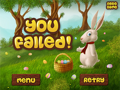 Easter game for iPad, iPhone bunny easter egg game ipad iphone rabbit
