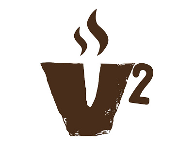 V2 coffee logo