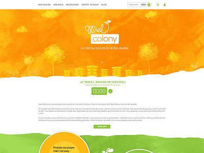 Honey web site design 1