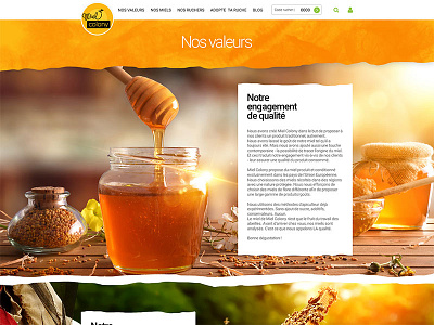 Honey web site design 3