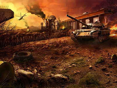 Blastzone Zone Matte Painting and web site design