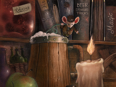 Beer Drinker fantasy mouse