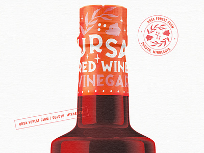 Package concept beverage brand branding design designer graphic identity logo package red vinegar wine