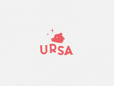 Ursa Logo branding design drawing icon identity illustration logo red sean quinn typography vector vinegar wine