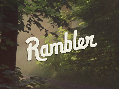 Rambler Brewing Co. brewing custom hand lettered logo mark ramble rambler word