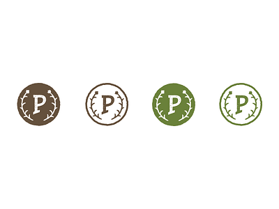 Pizzey Ingredients Mark circle flax flaxseed icon ingredients letter logo mark p pizzey pod