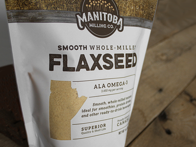 Manitoba Milling Co. Packaging flax flaxseed logo manitoba milling packaging photography