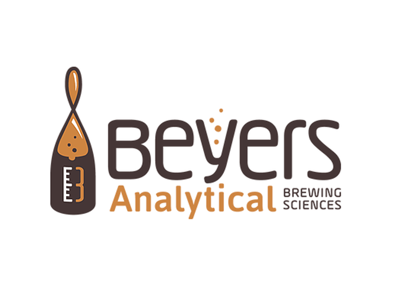 Beyers Analytical Logo beer brewing coffee kombucha laboratory logo design science