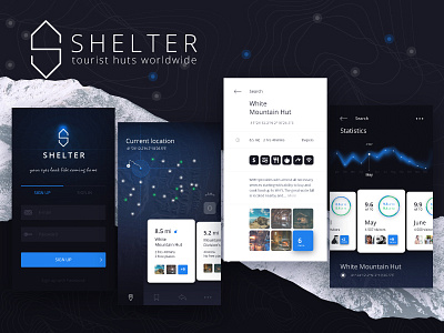 Shelter mobile app design user experience design user interface design